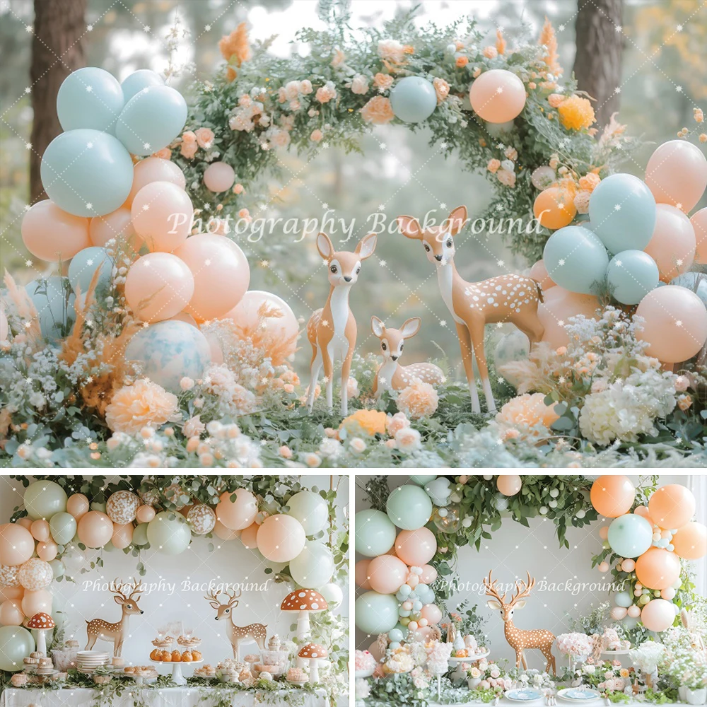 

Woodland Baby Shower Backdrop Boy Girl Baby Shower Cartoon Giraffe Safari Jungle Animal Theme Birthday Party Decor Background
