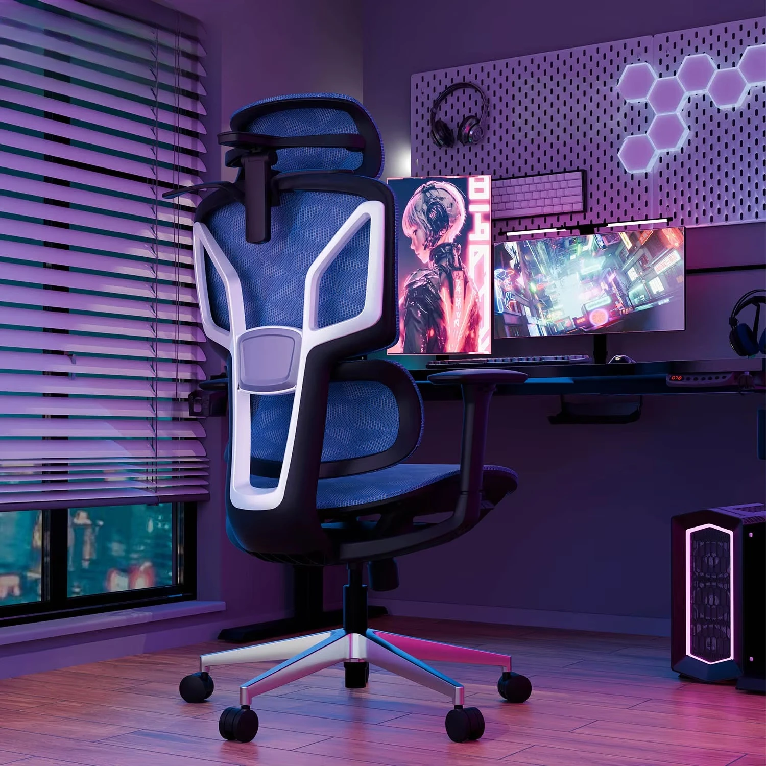 Butterfly Back Modern Designer Ergonomic Office Chair with Waist Support Executive Modern Gaming Chair Rotating Office Chair