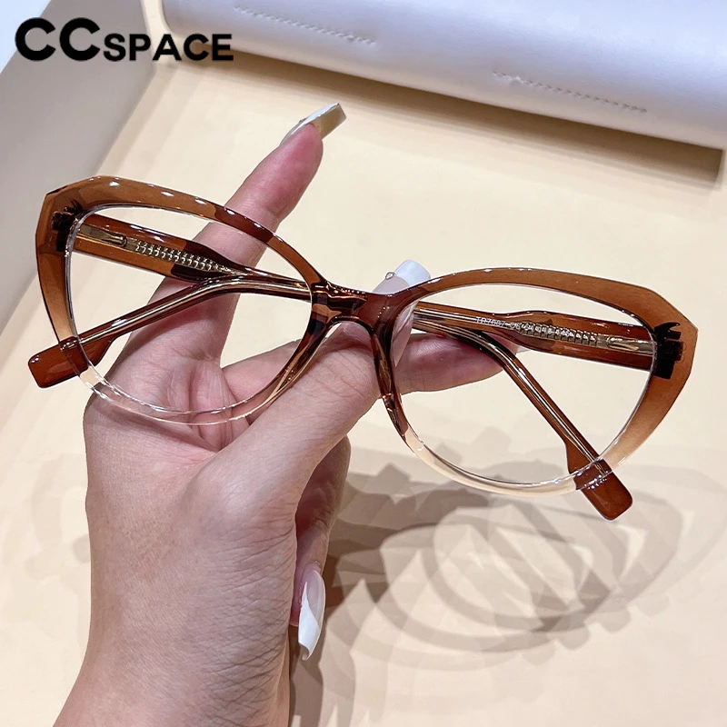 Women Fashion Cat Eye Reading Glasses Popular Spring Hinge Optical Anti Blue Eyeglass Custom Prescription Spectacles #304256