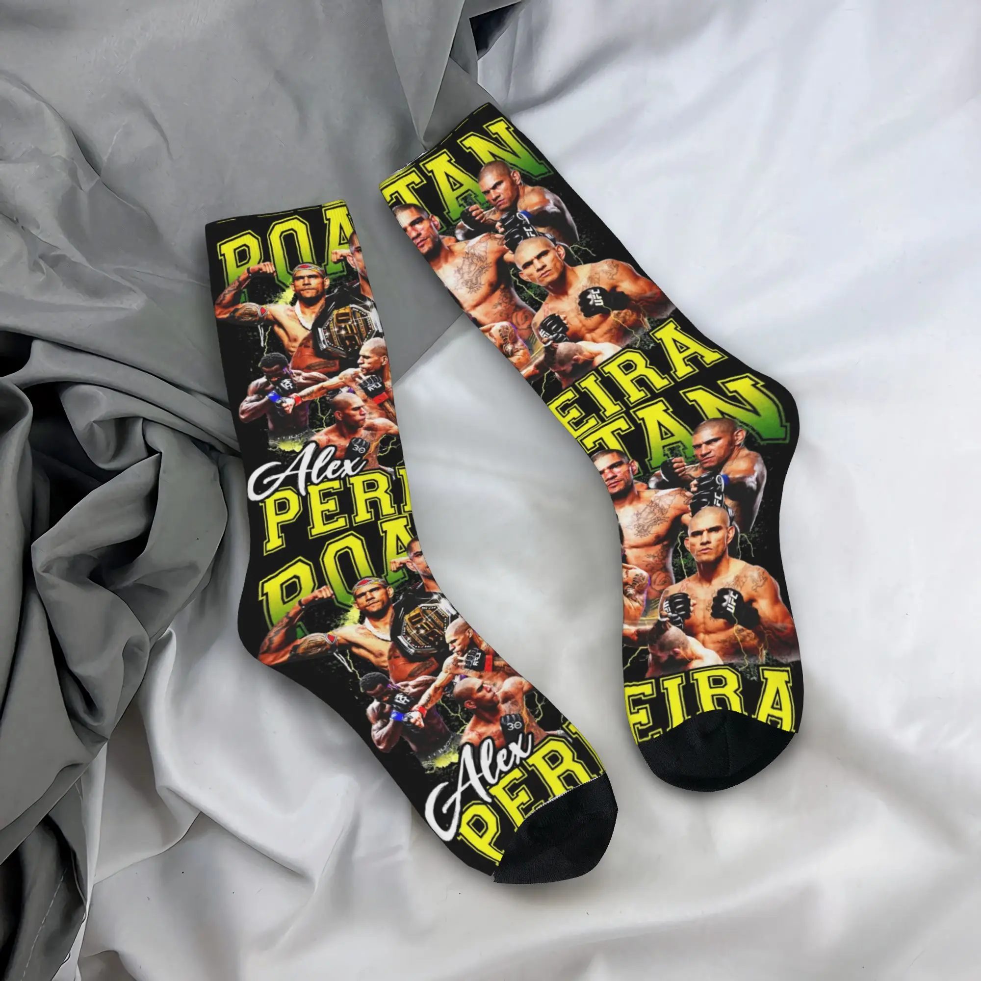 

Alex Pereira Poatan Alex Pereira Bootleg носки осенние чулки готические взрослые мужские мягкие дышащие носки спортивные противоскользящие носки