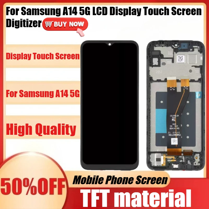 

New TFT For Samsung A14 5G LCD Display Touch Screen Digitizer For Samsung A146 A146B A146P A146U LCD Replacement Parts