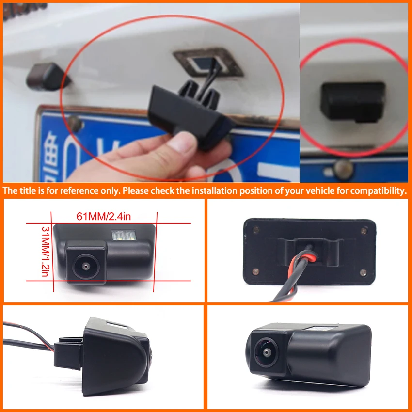 For Ford Transit Connect Tourneo 150 250 350 350HD T-Series 2000~2017 2018 HD 1080X720P 170°FishEye Vehicle CCD Rear View Camera