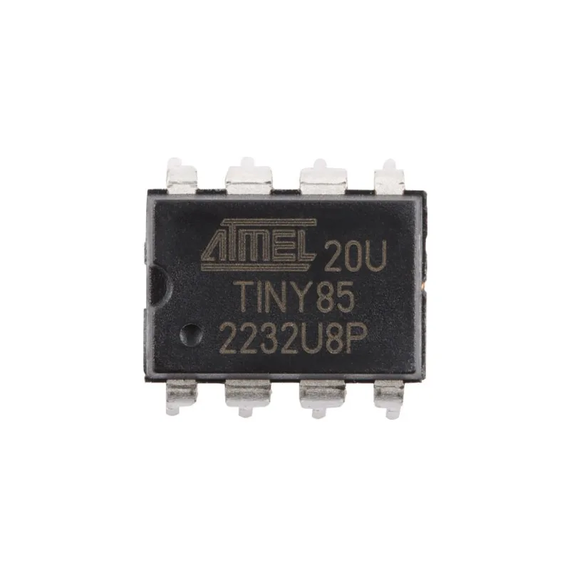 Original Genuine ATtiny85-20PU PDIP-8 DIP IC Chip 8-bit AVR Microcontroller 8KB Flash For Arduino Makers & Hobbyists
