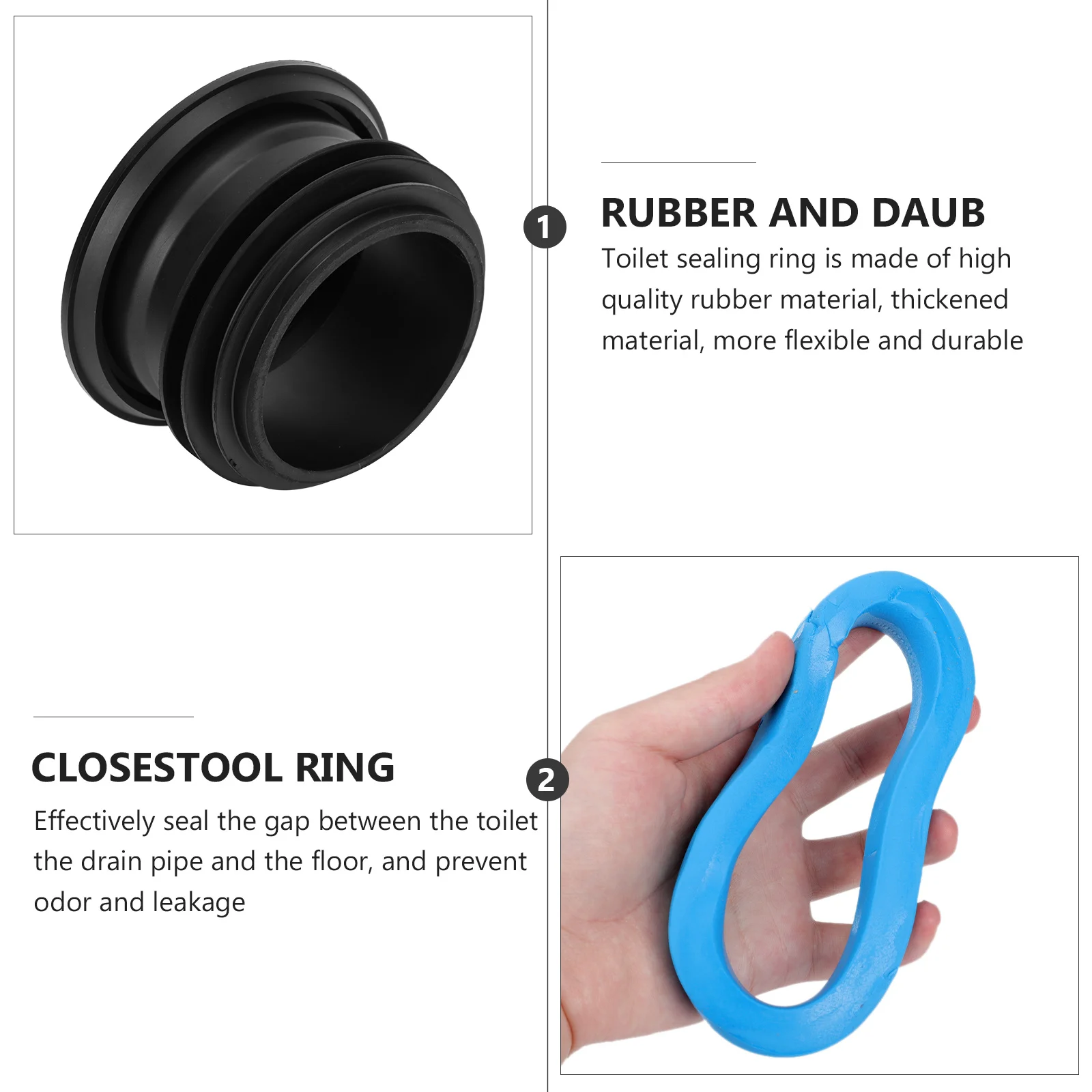 

1Pcs Toilet Sealing Ring High Quality Durable Rubber Closestool Seal for Toilet Seat Replacement Accessories Closestool Ring