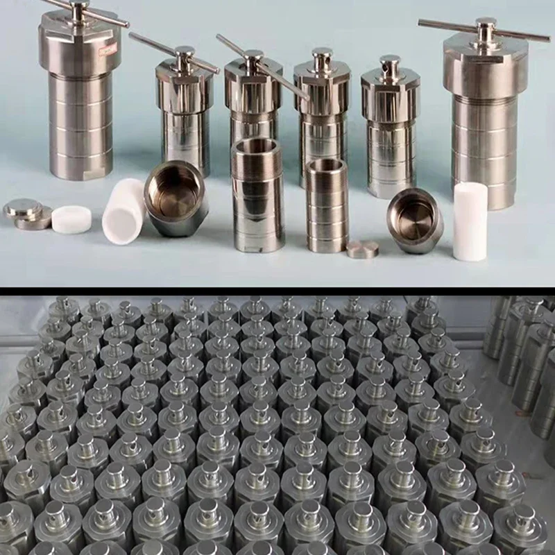 Reaktor sintesis hidrotermal laboratorium baja tahan karat kecil PTFE berlapis reaktor hidrotermal 100mlf
