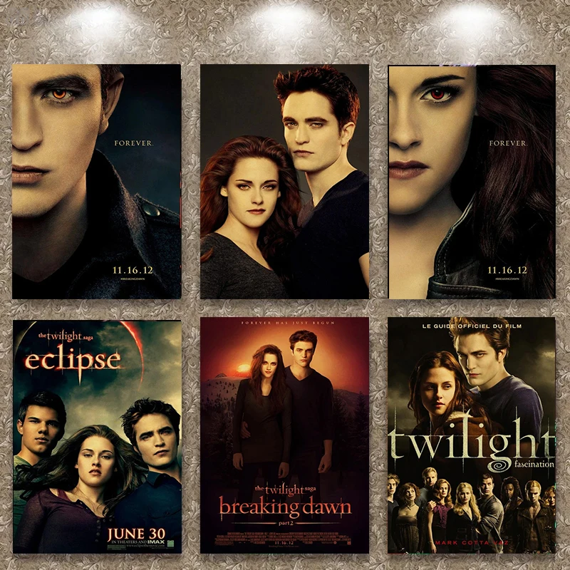 Movies Twilight Bella Edward Love Modern Poster Print Wall Art Pictures Canvas Painting Living Room Bedroom Home Decor Gift