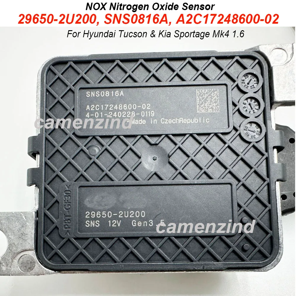 

Nitrogen Oxide Sensor NOx Sensor 29650-2U200 296502U200 SNS0816A A2C17248600-02 For Hyundai Tucson 2018- For Kia Sportage
