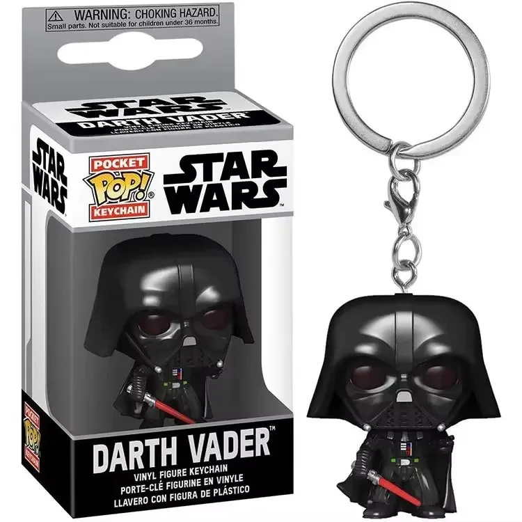 Funko POP Star Wars Darth Vader Keychain Collectible Key Ring PVC Figure Pendant Kids Birthday Gift Accessories