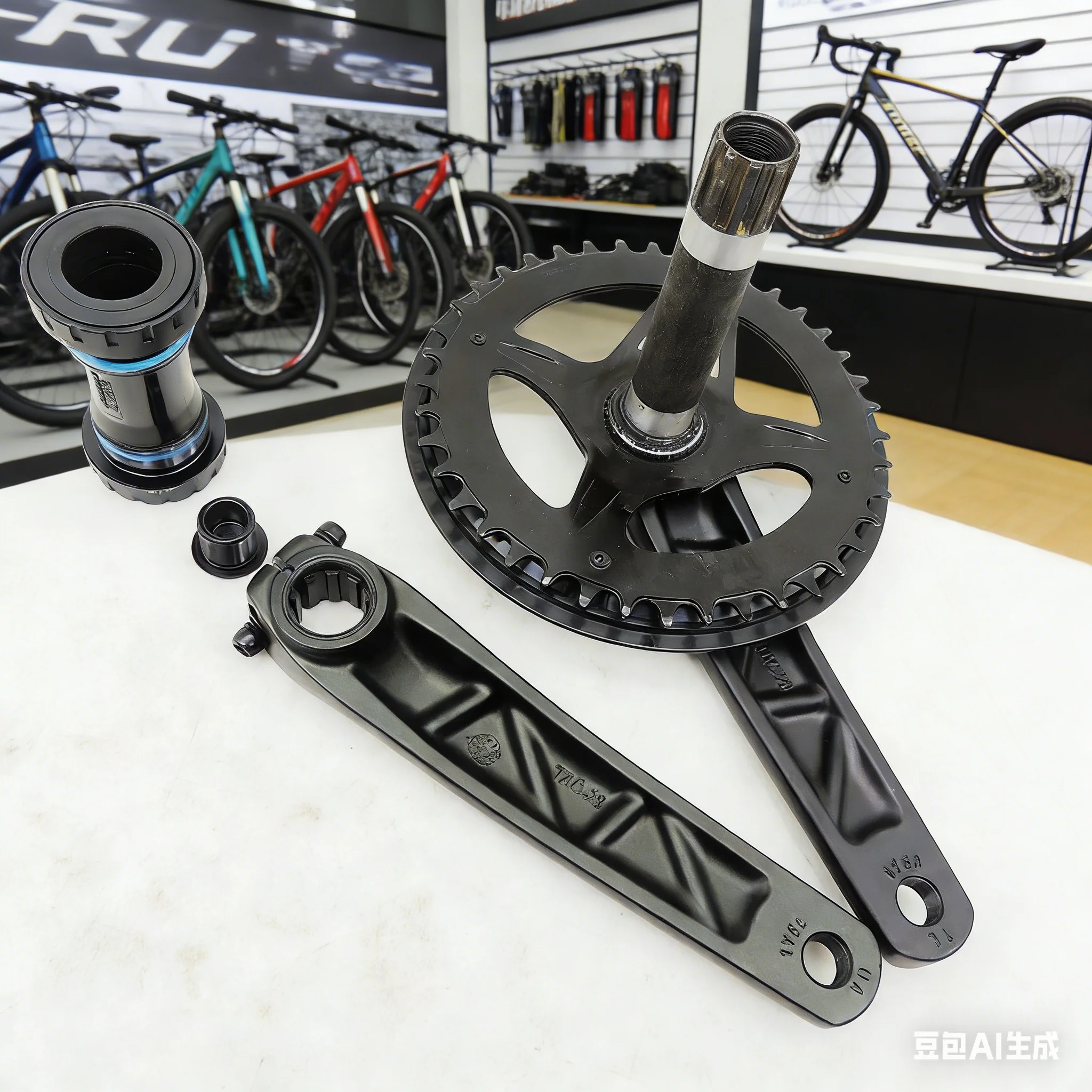 

Велосипедная шатунная звездочка 175 мм 40T из алюминиевого сплава, полая встроенная звездочка с узким широким зубом, нижний кронштейн для горного велосипеда, шатун