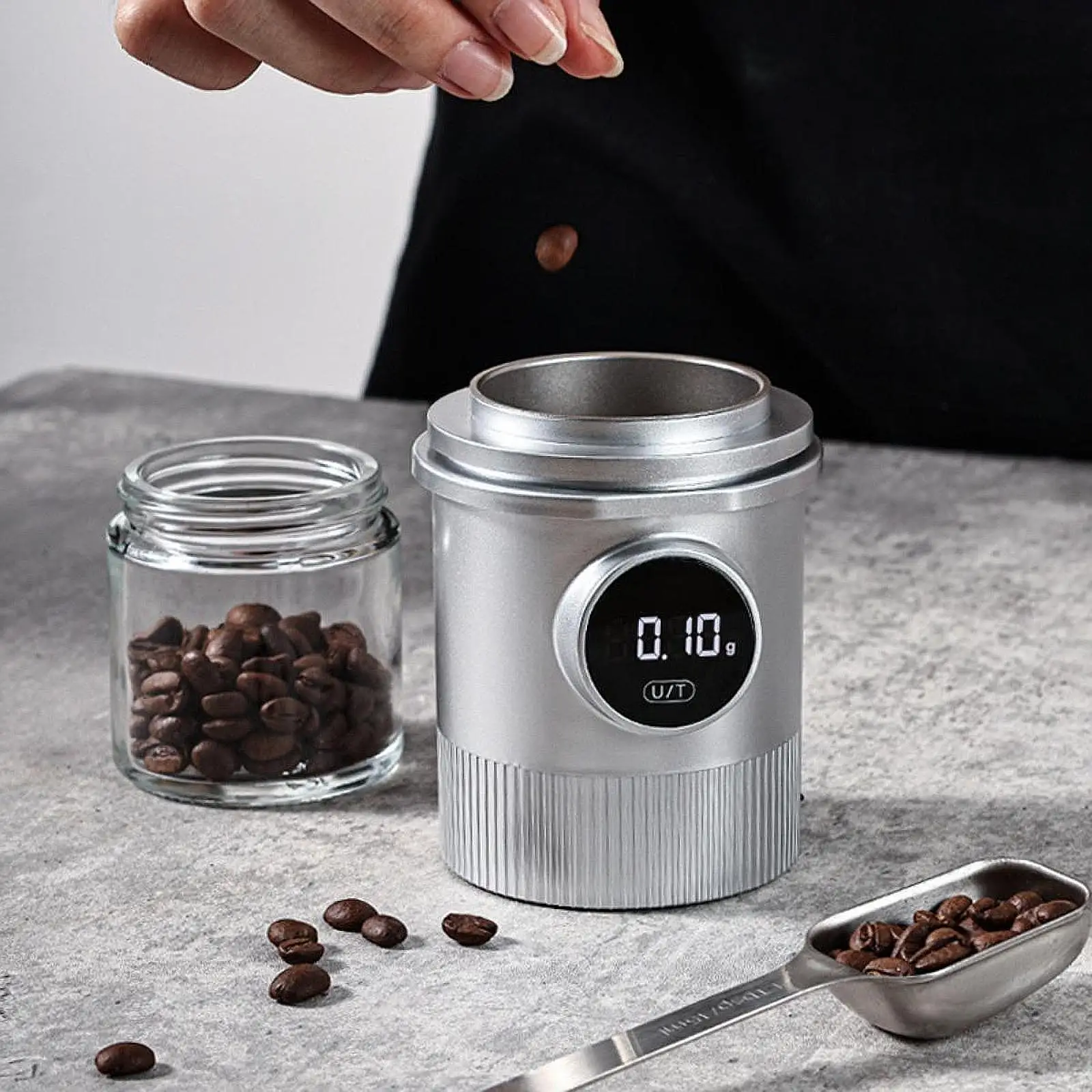 Coffee Dosing Cup with Scale Sturdy Easy to Clean Multifunctional Powder Cup