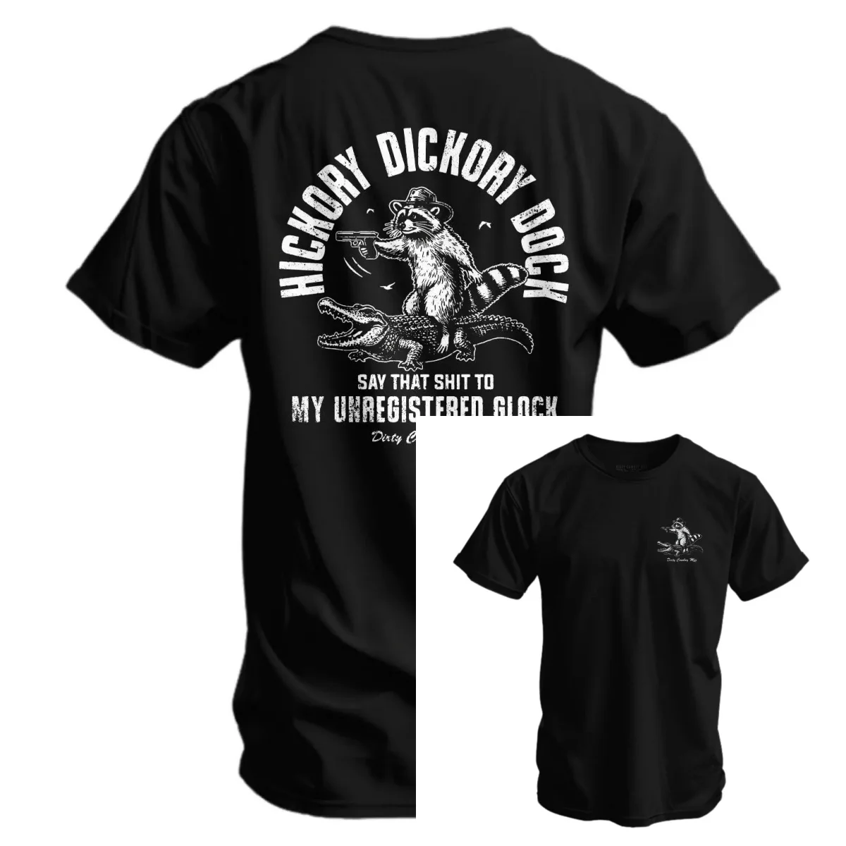 Camiseta para Hombre Hickory Dickory Dock 2026 - Camiseta Militar de Combate - Apta para Ropa Deportiva, 100% Algodón