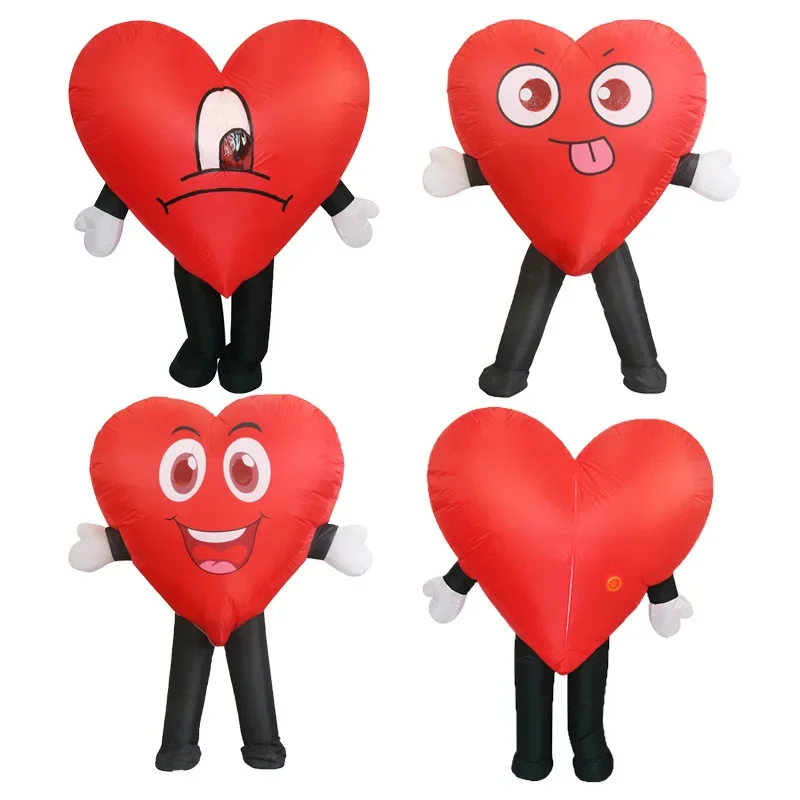 Halloween Cosplay Dress-Up with Inflatable Doll Costumes Heart-Shaped Inflatable Cosplay Costume for Fun and Memorable