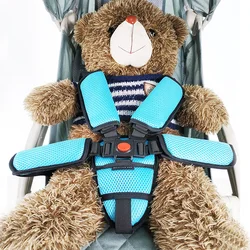 Baby Harness 5 Points Safety Belt With Crotch Shoulder PAD For Stroller Dinner Chair Highchair Fastener Bebe Accessories