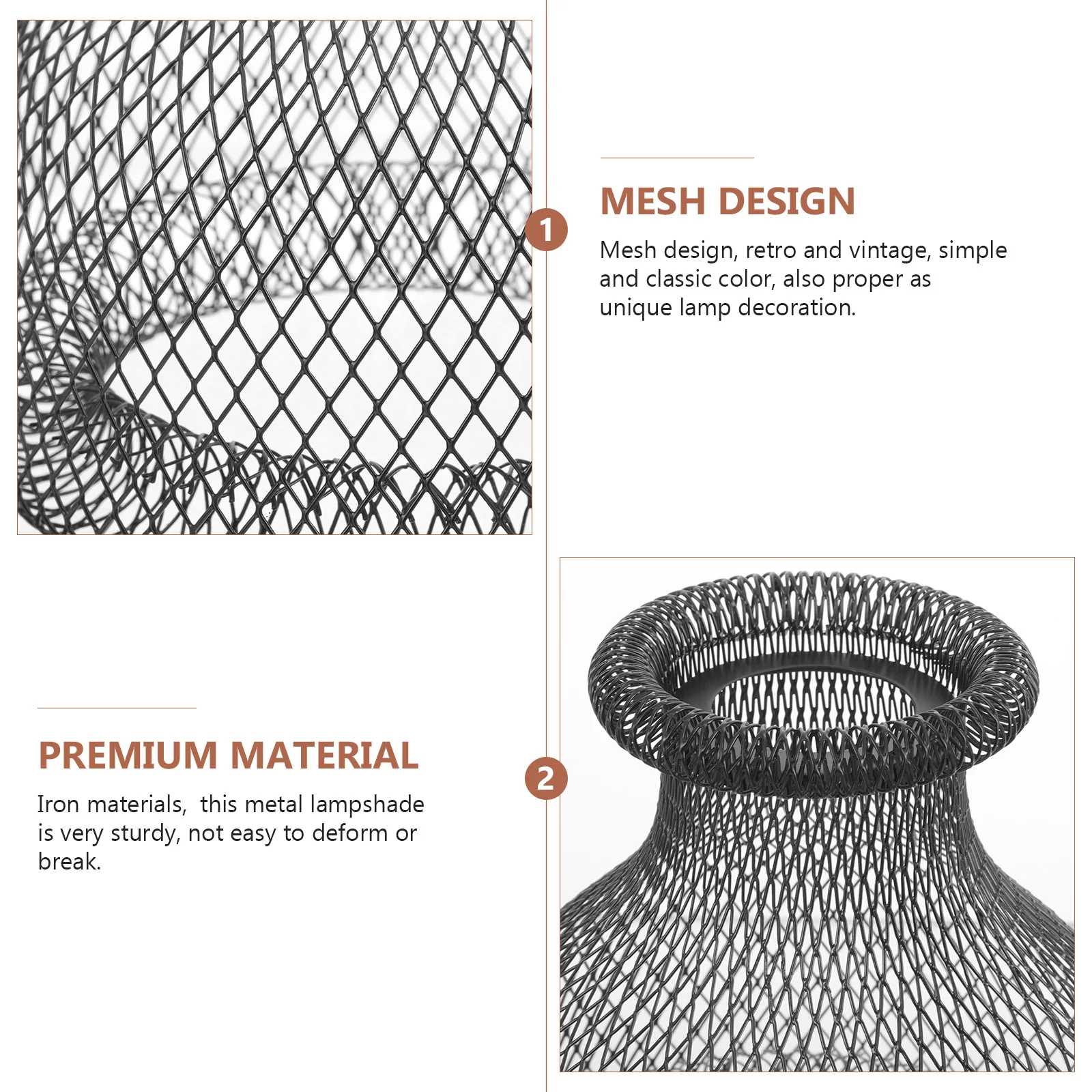 عاكس الضوء المعدني استبدال غطاء مصباح شبكي عتيق لمصباح قلادة الثريا غطاء تركيبة الإضاءة الزخرفية للفندق المنزلي