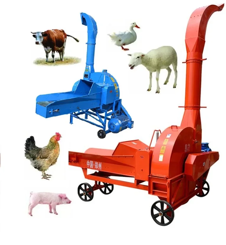 

Silage Agricultural And Fodder Chaff Cutter Machine For Dairy Farm Hay Straw Forage Chopper Animal Feed Milling Crushing Machine