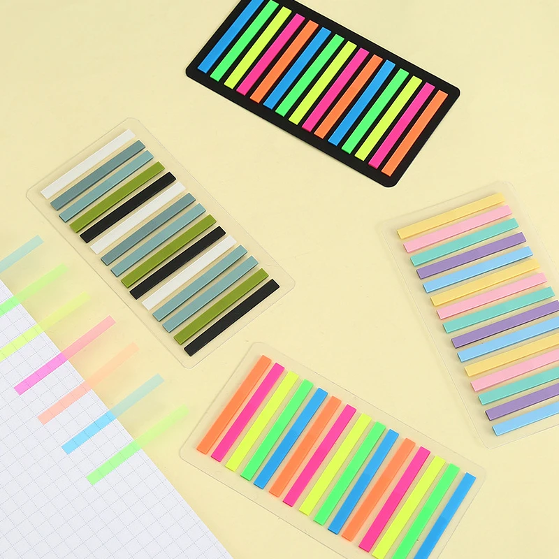 Fluorescence Self Adhesive Stickers Memo Pad Sticky Notes Bookmark Marker Memo Book Stickers Paper Student Office Supplies