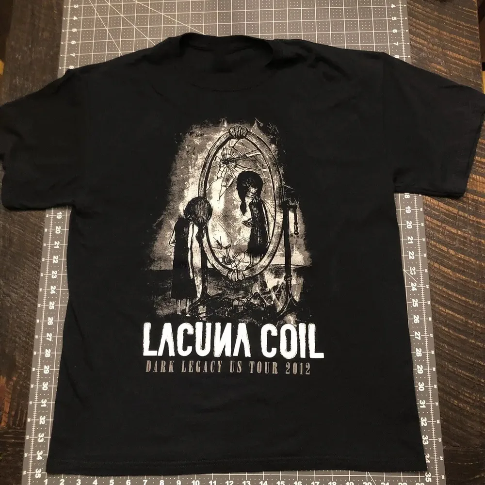 Lacuna Coil Concert Music Black T-Shirt Cotton Unisex S-5XL  High Quality 100%Cotton Short Sleeve