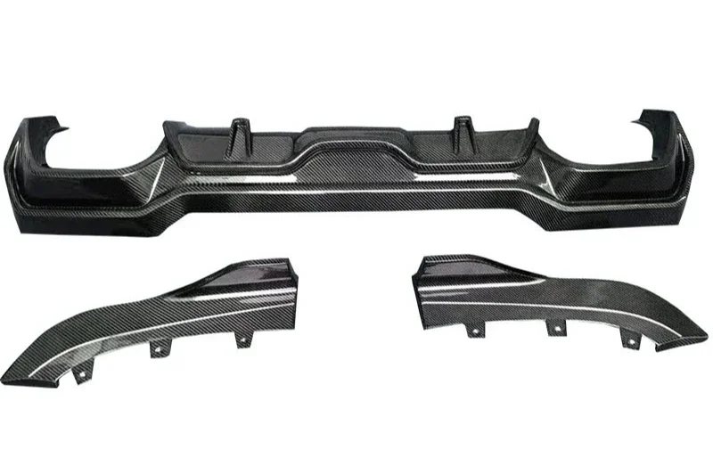 Suitable for BMW 4 Series G22 G23 Two-door Car, Carbon Fiber Rear Lip Diffuser, Rear Lip Angle Modification Surround