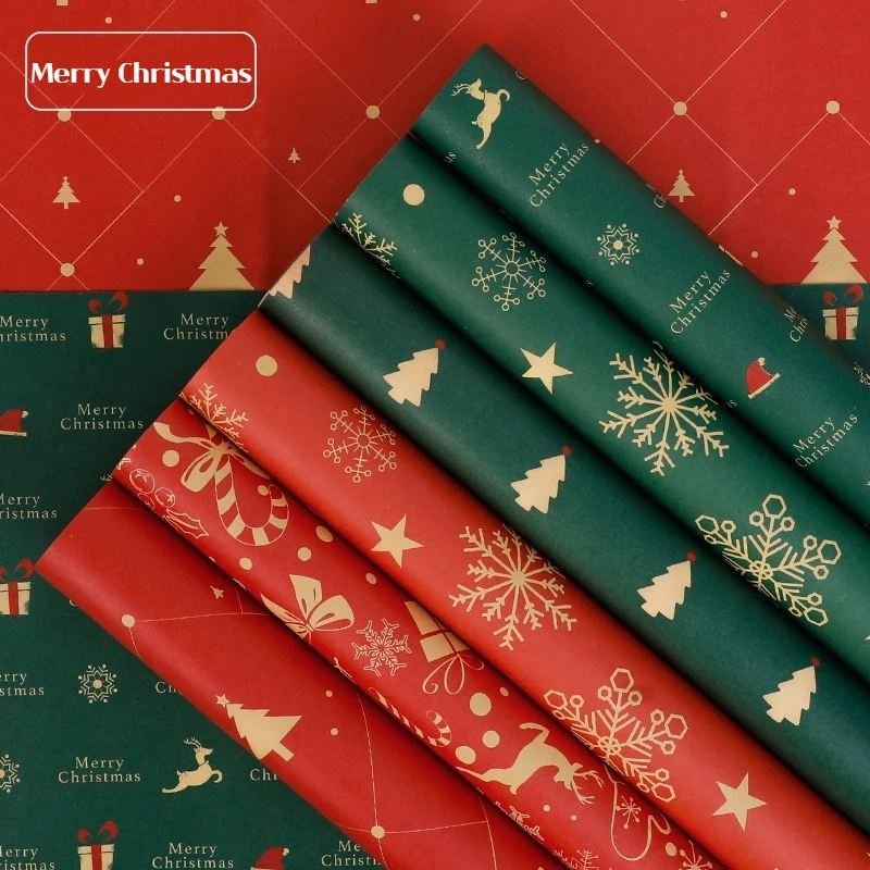 

20pc Christmas Gift Wrapping Paper Multi-Purpose Portability Gift Packaging Papers Party Wedding Gift Wrapping Decoration Papers
