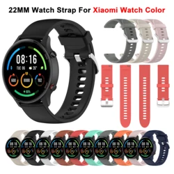 22mm Oficial Strap para Xiaomi Mi Watch Color Sport Edition Smart Watch Band Pulseira de Silicone para Mi Watch Color 2 Watch correa