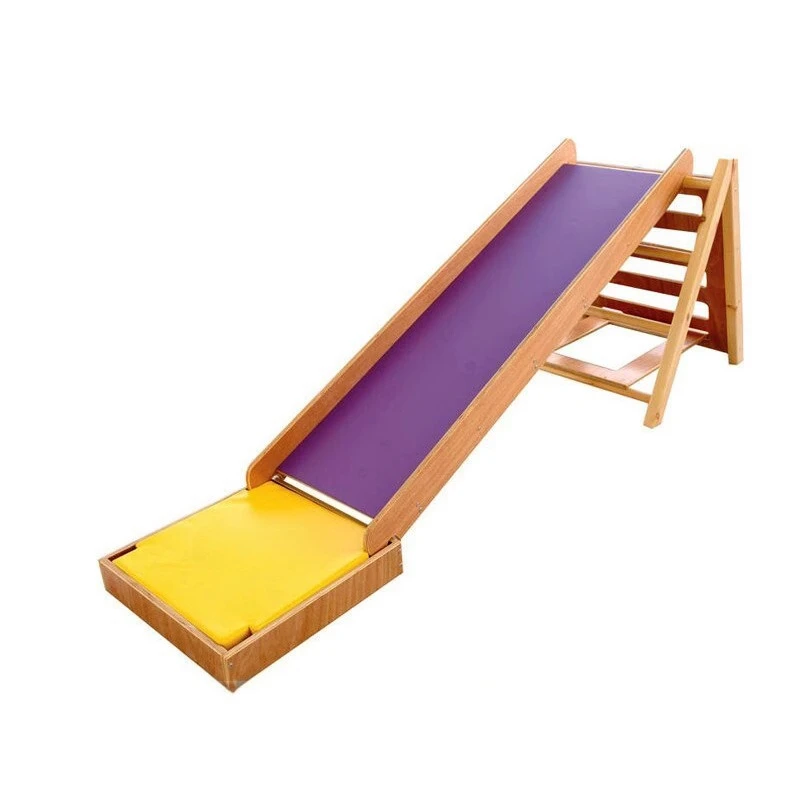 

Sports combination wooden slide
