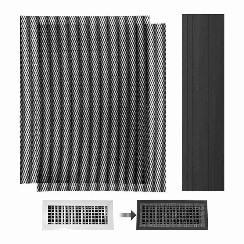 

WON Floor Register Vent Cover DIY Floor Register Vent Cover 400X300mm Floor Register Trap AC Air Vent Screen Mesh