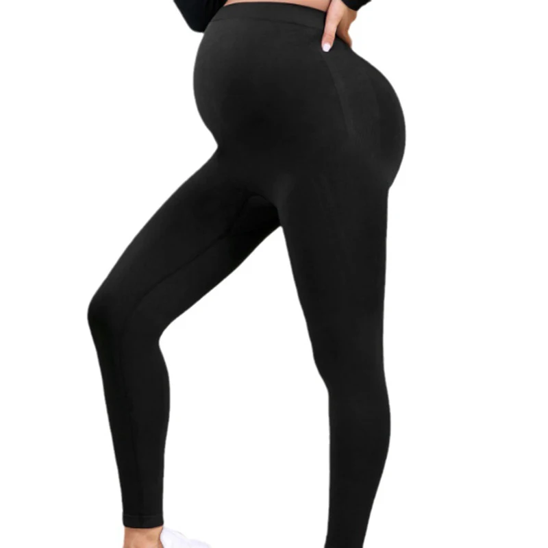 مرونة عالية الخصر الأمومة طماق نحيل للنساء الحوامل البطن دعم بعد الولادة Leggins محدد شكل الجسم اللياقة البدنية بنطلون