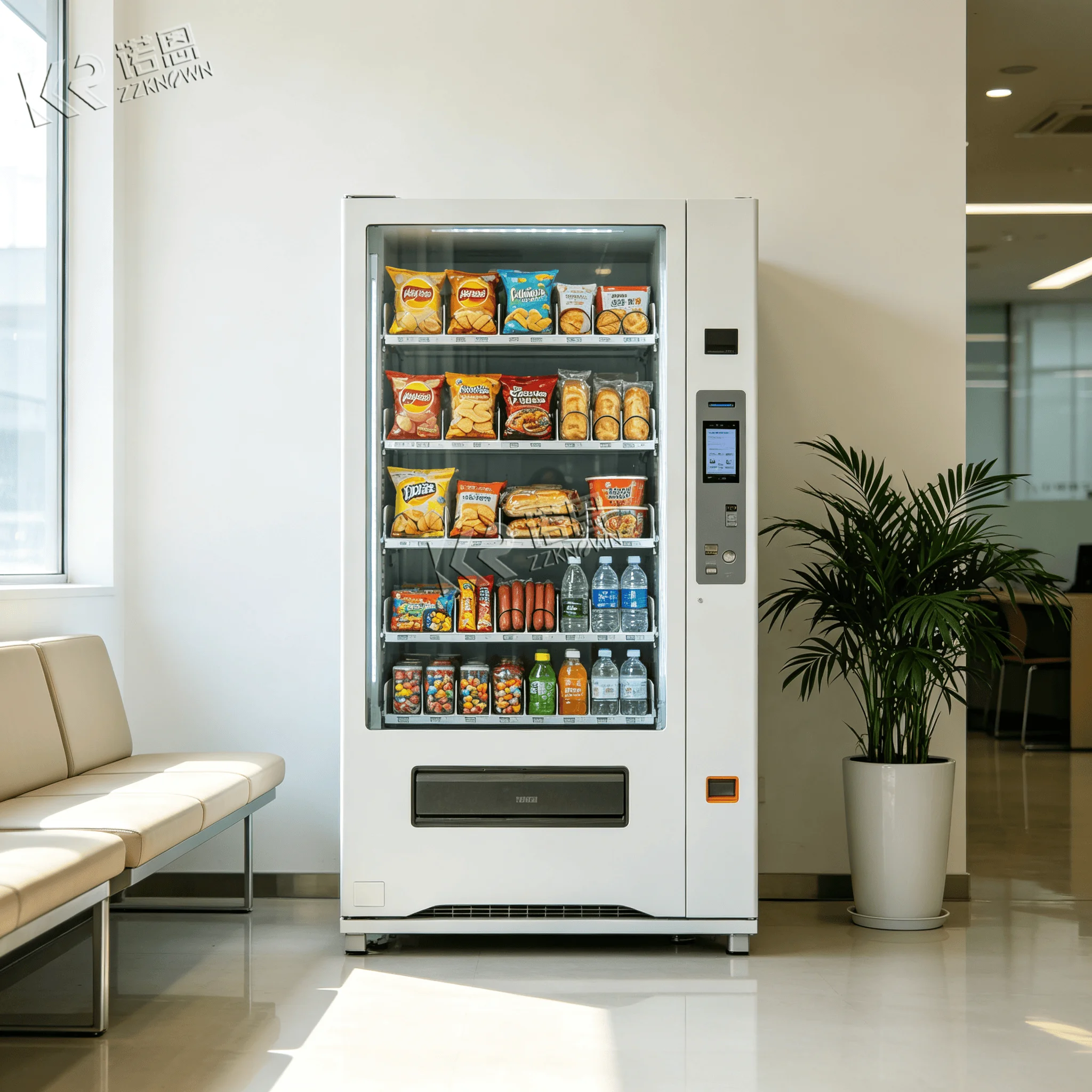 Upright Multi‑Item Vending Machine for Industrial Park Retail with Multiple Payment Options