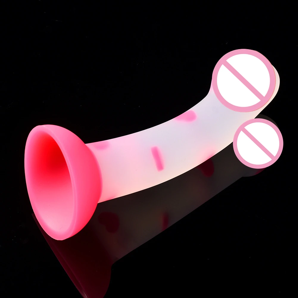 Silicone Jelly Heart Dildos Adult Toys Strapon Dildo Soft Artificial Dildos Realistic Colourful Large Penis Sex Toys For Woman