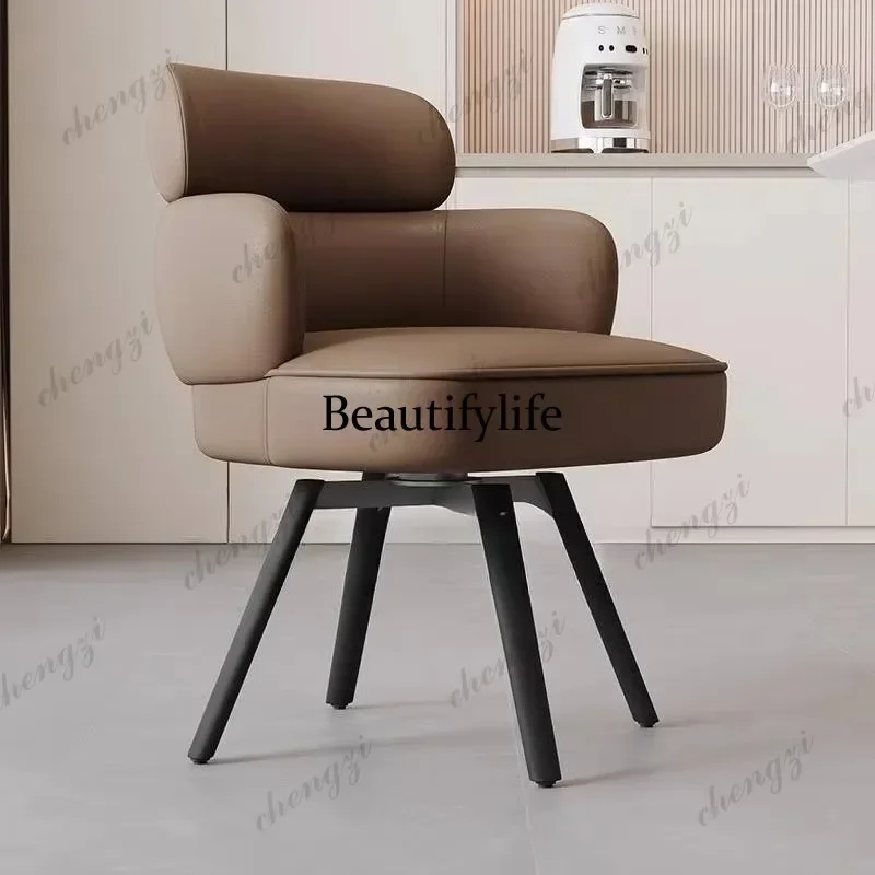 N138  Quality Support Office Chair Comfortable Designer Vanity Swivel Office Chair Computer Study Luxury Silla De Escritorio Fur