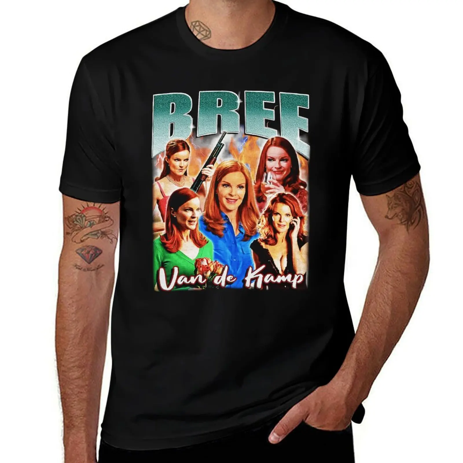 

The Beauty Bree Van De Kamp Vintage 90s Vintage Bootleg Style T-Shirt topping kawaii clothes mens t shirt graphic