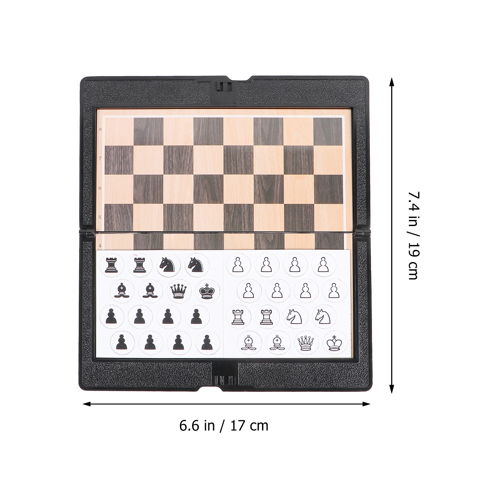 

Foldable International Set Magnetic Foldable International Chess Party Chess Toy Plastic Board Game Child Party Fun Family