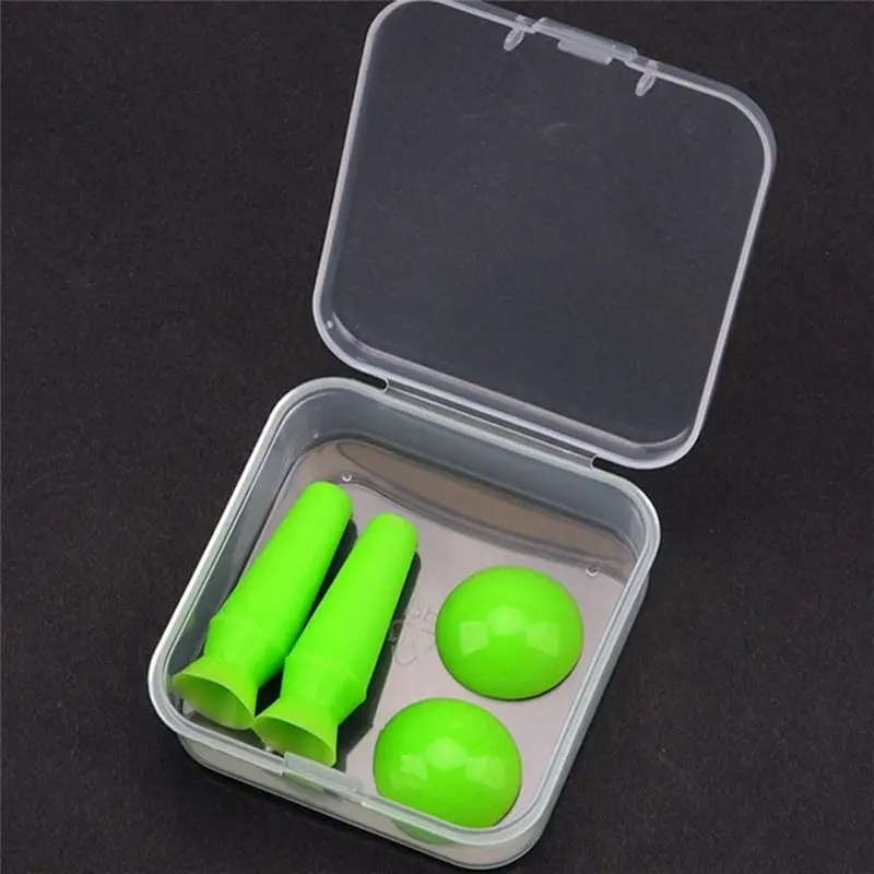 B97A-Embedded Wire Silicone Eyeball Protective Cover Double Eyelid Protector Prosthetic Eye Piece Suction Cup Green