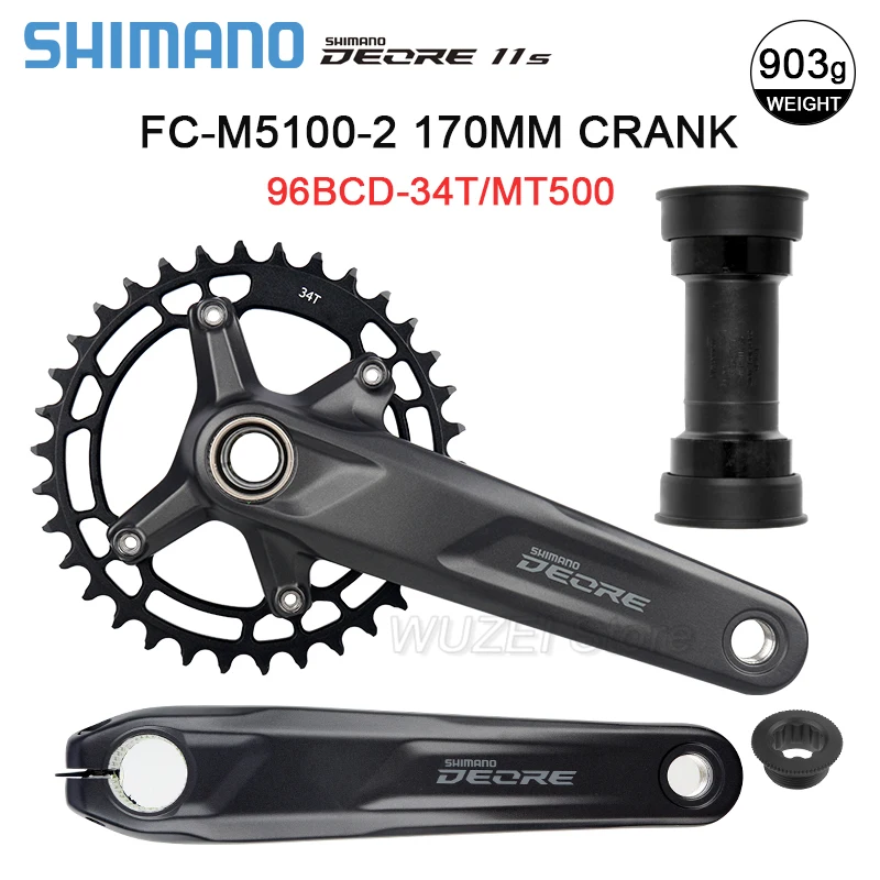 オリジナルシマノ DEORE FC M5100 クランクセット 1x11 スピード MTB