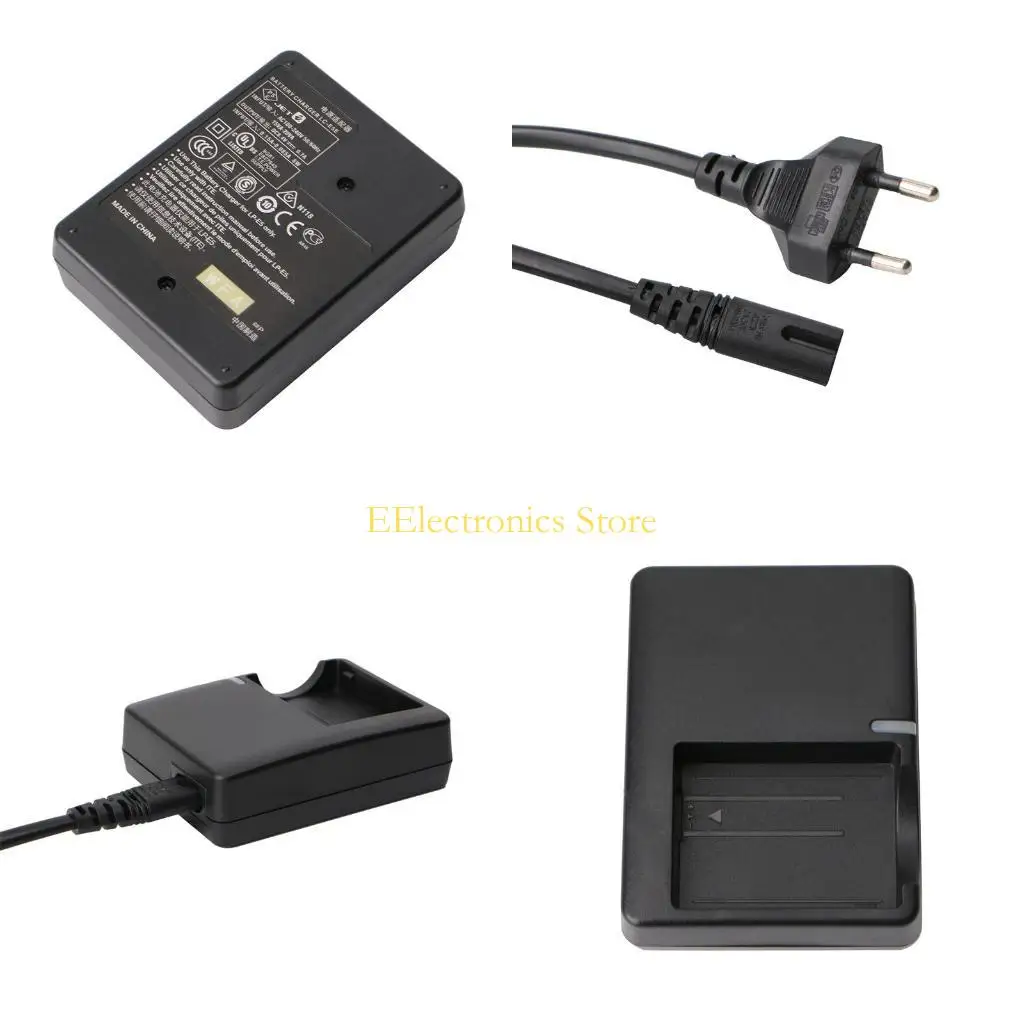 B03C USB Camera Battery Charger Compatible for LP E5 LC E5E 450D 1000D Lithium Battery EU Plug ReplacementDurable Accessories