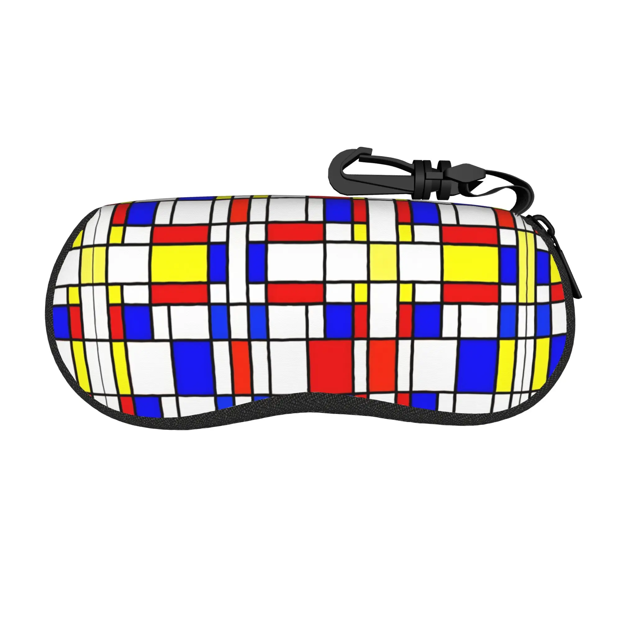 Harajuku Cartoon Glasses Case  Piet Mondrian De Stijl Merch  Box  Glasses Storage Box Cartoon Eye Contacts Case