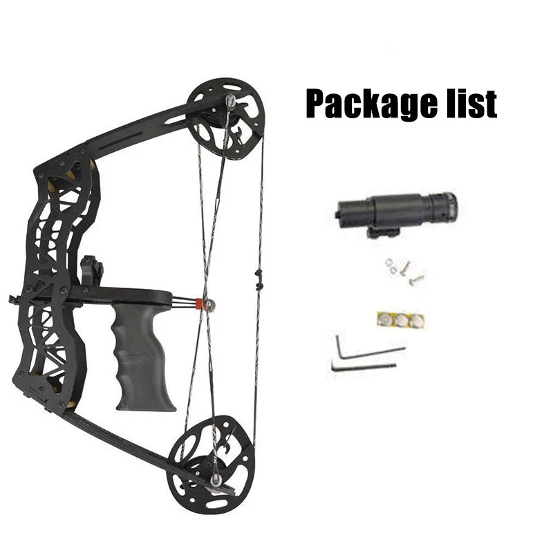 Mini polia compuesta arco tiro peixe e flecha tiro com arco composto profissional navio de guerra esportes de tiro competitivo