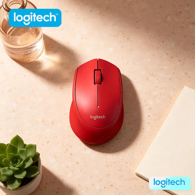 Ratón Óptico Inalámbrico Logitech M280/M330/M100R con Protector Antipolvo, 2.4GHz, 1000 DPI, Cursor Suave para Mac, Laptop, Windows