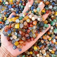 Elegant 100g Natural Agate Crystal Pebbles Colorful Decorative Stones for Aquariums, Fish Tanks Air Plant Decor