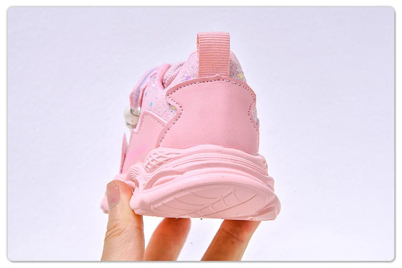 2026 Neue Frühling-Herbst Mädchenschuhe LED Prinzessinnen-Schuhe Kinder-Sportschuhe mit Weicher Sohle Weihnachts-/Halloween-Geschenke – Detail 14