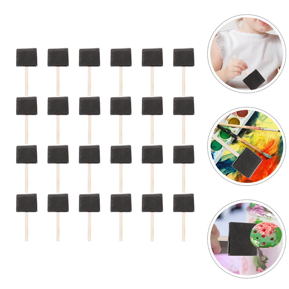 

24 Pcs Painting Sponge Brush Portable Small Sponges Tool Watercolor Craft Drawing