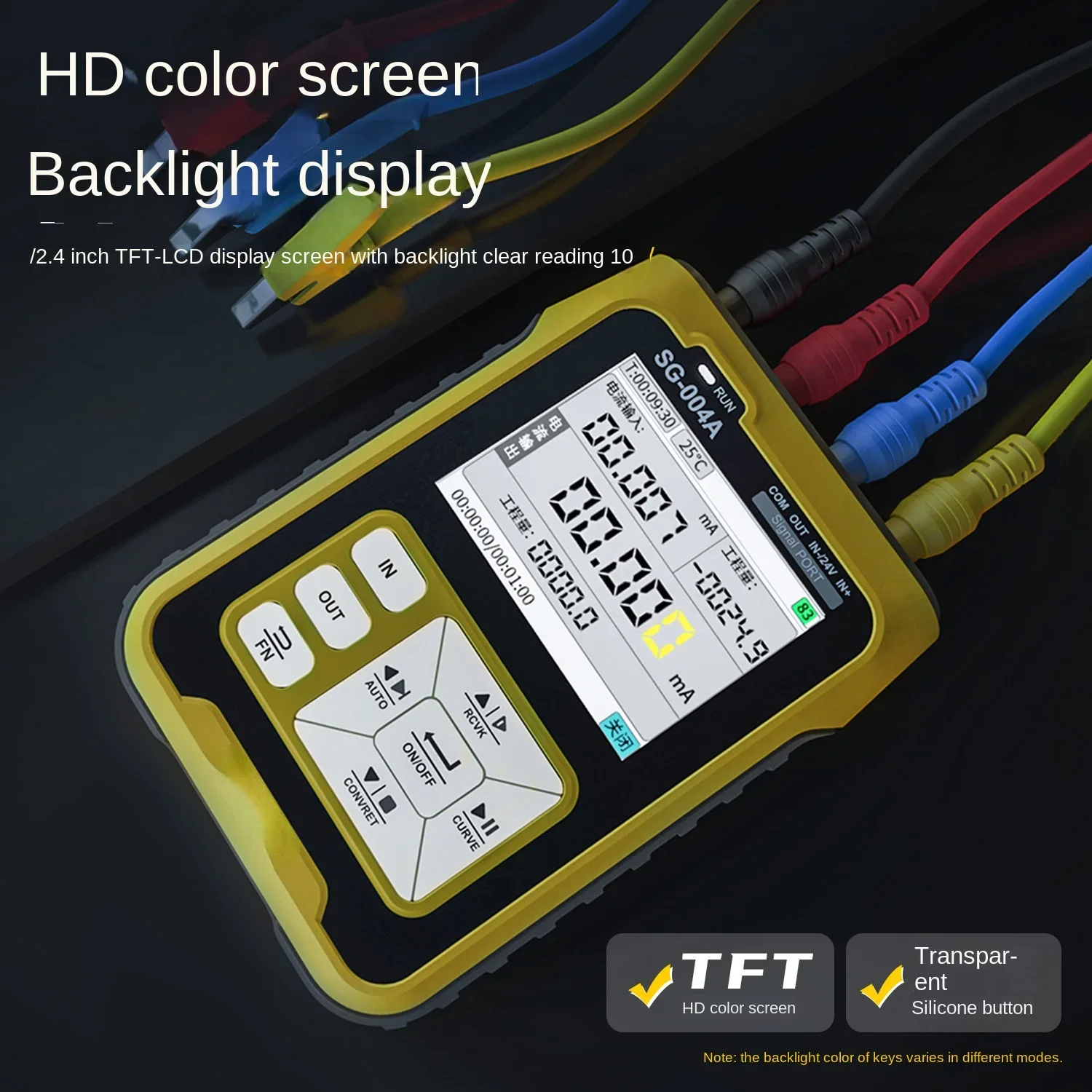 

For FNIRSI-SG-004A Multi-Function Signal Generator 4-20mA Thermocouple/Analog Process Calibrator