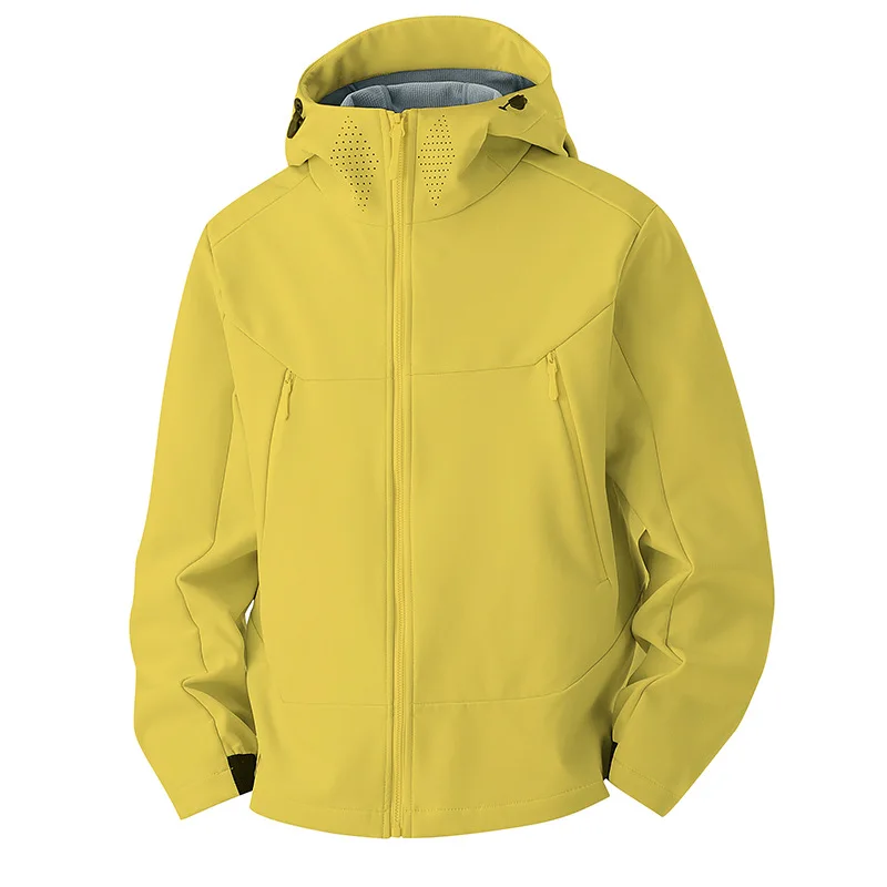 

Soft Shell Windbreaker Jackets Men Spring Autumn Water-Resistant Jacket for Men Women Travel Hiking Hooded Bomber Coats MY1149