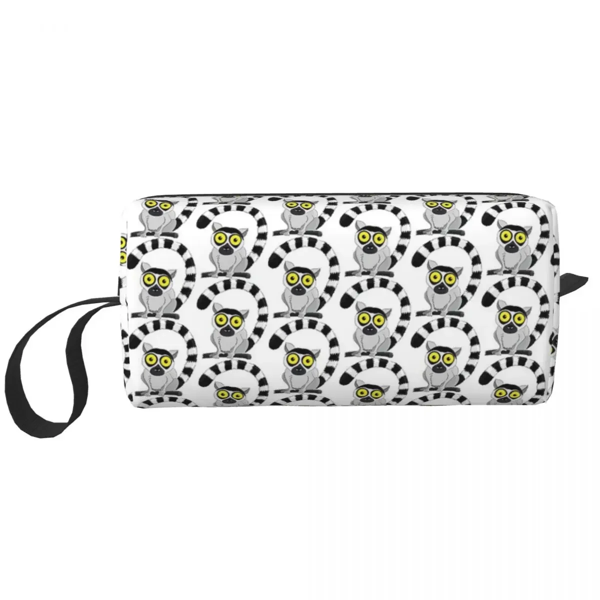 LEMUR RING TAILED Makeup Bag Cosmetic Organizer Storage Dopp Kit Toiletry Cosmetic Bag for Women Beauty Travel Pencil Case