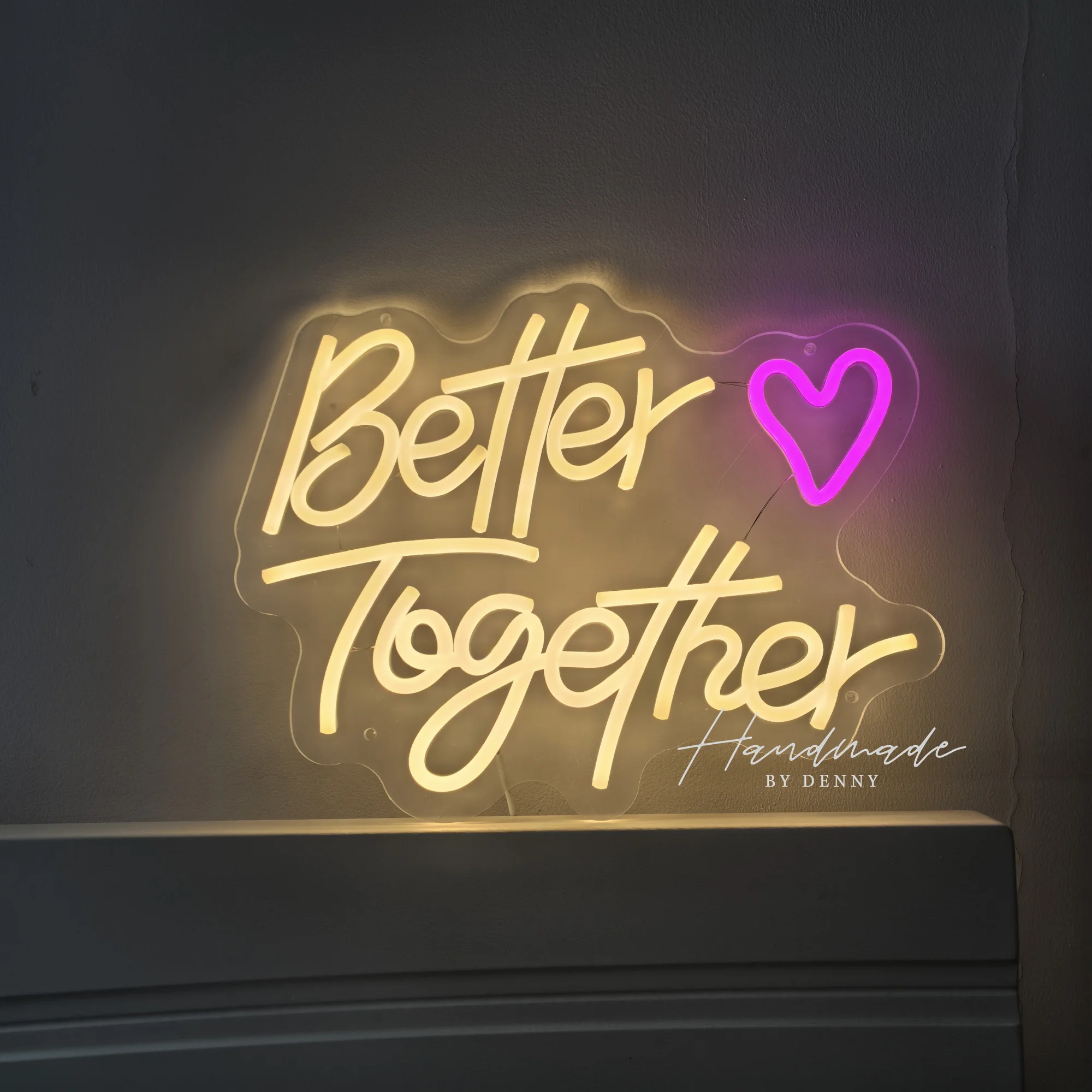 

Неоновая вывеска LED «Better Together» для свадьбы, бара, спальни, дома, художественной комнаты, дня рождения, клуба, декоративное настенное украшение, неоновые светильники
