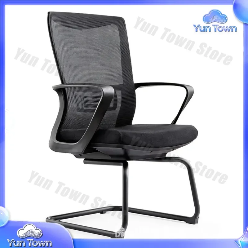 Cadeira de Reunião Moderna para Móveis de Escritório, Cadeira Ergonômica de Malha Respirável para Home Office, Design Frontal em Arco para Foshan