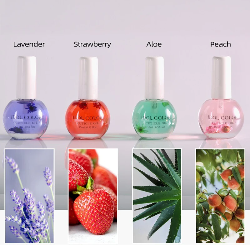 15ml Fruit Flower 8 Smells Nail Nutrition Oil Softener Nutritional Treatment Cuticle Revitalizer Oil Nail Polish Nourish Skin