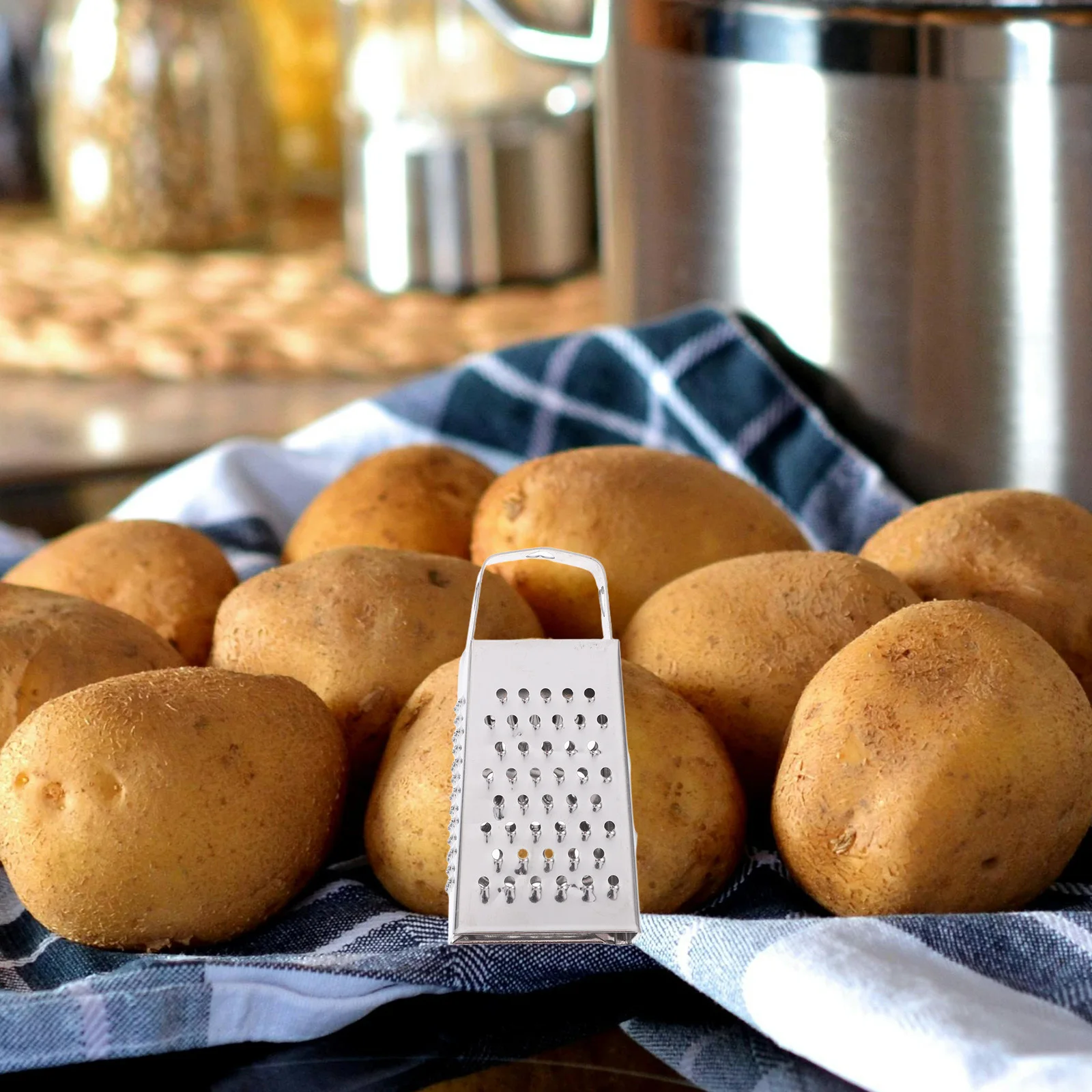 

6pcs Stainless Steel Mini Cheese Grater Four-Sided Box For Kitchen Use Vegetable Slicer Shredder Garlic Carrot Ginger Fruit Tool