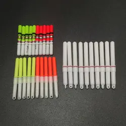 10Pcs Light Sticks Green / Red Work with CR322 CR425 Battery Operated LED Luminous Float Night Fishing Tackle J550