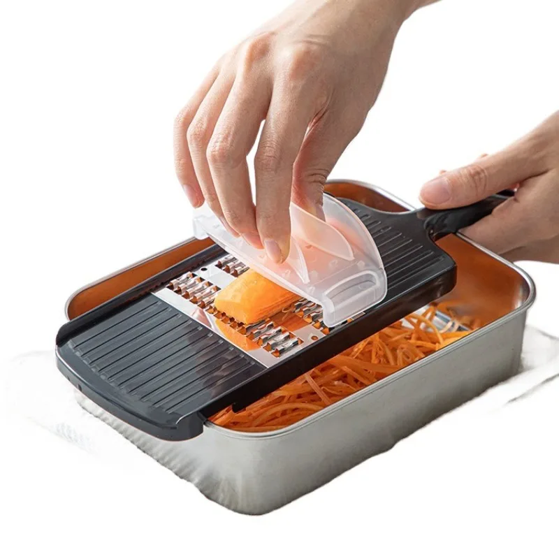 

Stainless steel plate wire planer Multifunctional kitchen silk wiper Two-way shredder for wiping cucumber and potato shreds